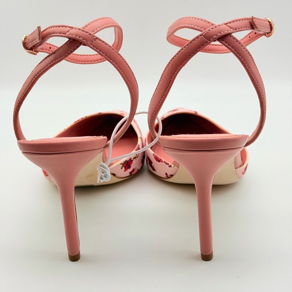 Kate Spade Pink Floral Heels Size 8B NWOT - Picture 4 of 9